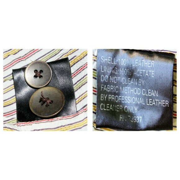 John Carlisle Vtg-look Leather Coat Long Womens Lg Steampunk Cosplay Brown Aged - Picture 12 of 12